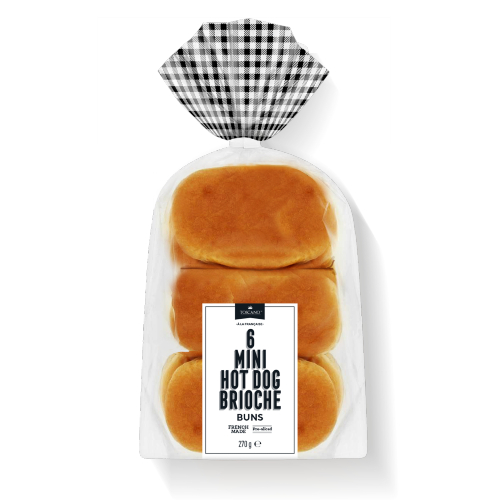 TOSCANO BRIOCHE HOT DOG BUN 270G 9C