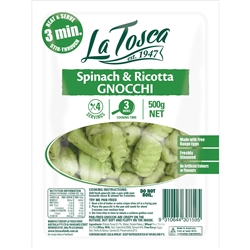 LA TOSCA GNOCCHI CHUNKY BABY SPINACH & RICOTTA 500G 6C