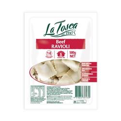 LA TOSCA RAVIOLI BEEF 500G 6C