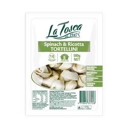 LA TOSCA TORTELLINI BABY SPINACH & RICOTTA 500G 6C