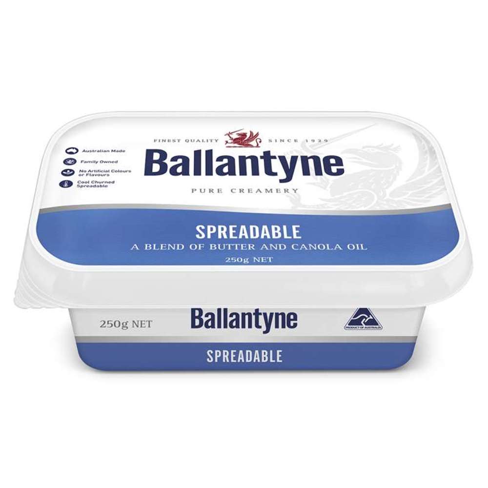 BAL SPREAD BUTTER 250G 12C Ballantyne Spreadable Royal Foods Retail