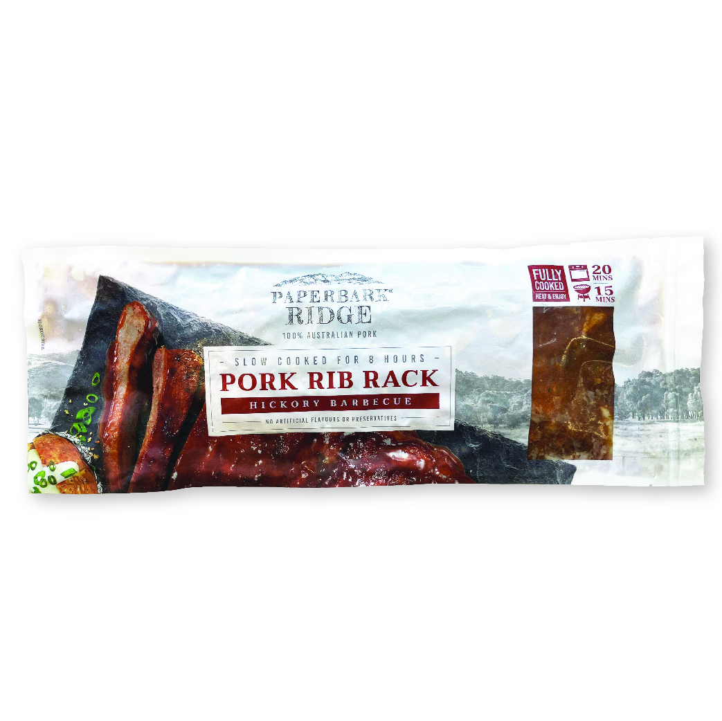 P/RIDGE PORK RIB BBQ 825g R/W PAPERBARK RIDGE Royal Foods Retail