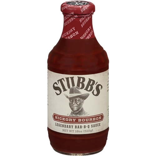 STUBBS BAR-B-Q SAUCE HICKORY BOURBON 510G 6C