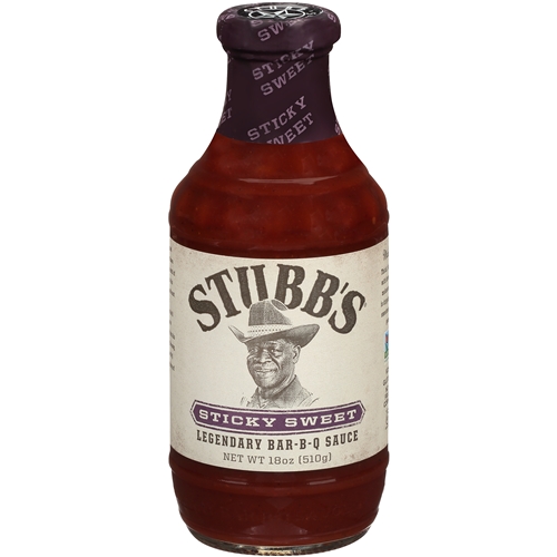 STUBBS BAR-B-Q SAUCE STICKY SWEET  510G 6C